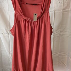 Elegant Sleeveless Coral Tank Top